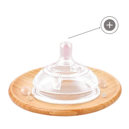 New 0-36 months baby nano-silicone bottle 240ml 150ml with handle Breastmilk-like design Soft milk pulling - GAELBLOOM UK