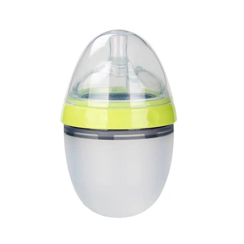 New 0-36 months baby nano-silicone bottle 240ml 150ml with handle Breastmilk-like design Soft milk pulling - GAELBLOOM UK