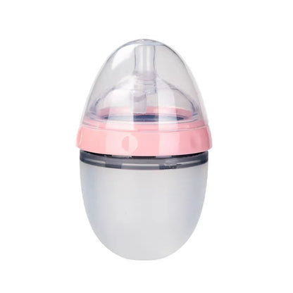 New 0-36 months baby nano-silicone bottle 240ml 150ml with handle Breastmilk-like design Soft milk pulling - GAELBLOOM UK