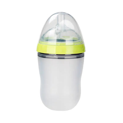 New 0-36 months baby nano-silicone bottle 240ml 150ml with handle Breastmilk-like design Soft milk pulling - GAELBLOOM UK